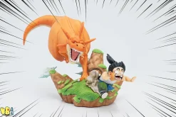 Small & Big Scale Dinosaur Chasing Son Gohan - Dragon Ball Resin Statue - DB Studios
