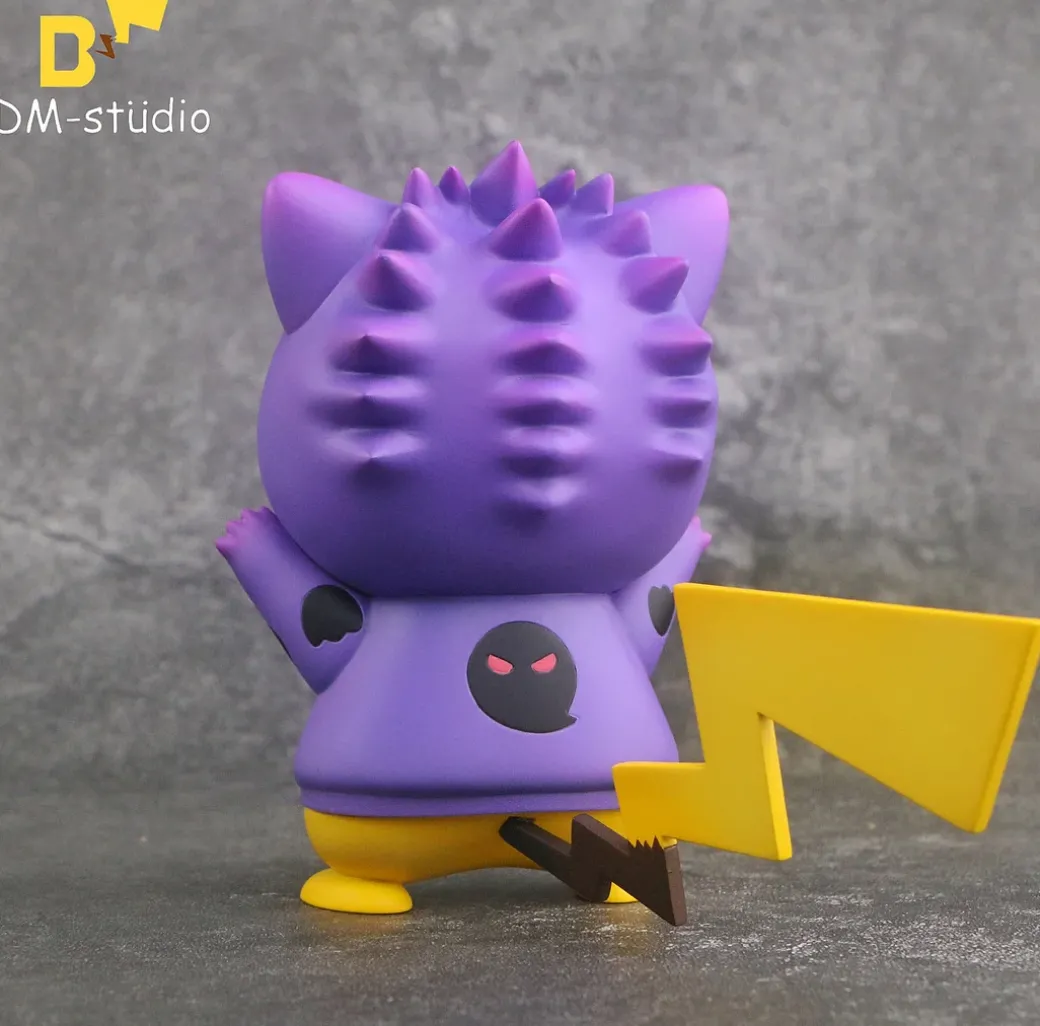 Small & Big Scale Gengar Hoodie Cosplay Pikachu - Pokemon Resin Statue - DM Studios