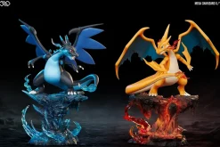 Small & Big Scale Mega Charizard X & Mega Charizard Y - Pokemon Resin Statue - Unlimited Studios