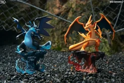 Small & Big Scale Mega Charizard X & Mega Charizard Y - Pokemon Resin Statue - Unlimited Studios