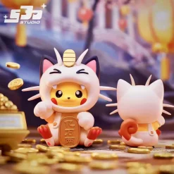 Small & Big Scale Meowth Cosplay Pikachu - Pokemon Resin Statue - SJD Studio