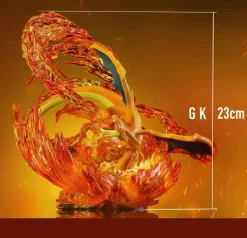 Small & Big Scale Pokémon Brilliant Diamond Series 004 Mega Charizard Y - Pokemon Resin Statue - Gene Studios