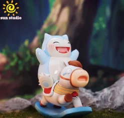 Small & Big Scale Rocking Horse Snorlax - Pokemon Resin Statue - sun Studio