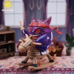 Small & Big Scale Rocking Horse Gengar - Pokemon Resin Statue - sun Studio