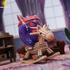 Small & Big Scale Rocking Horse Gengar - Pokemon Resin Statue - sun Studio