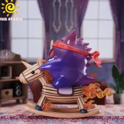 Small & Big Scale Rocking Horse Gengar - Pokemon Resin Statue - sun Studio