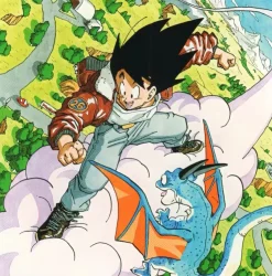Small & Big Scale Title Page Son Goku on Cloud - Dragon Ball Resin Statue - DB.ShowReel Studio
