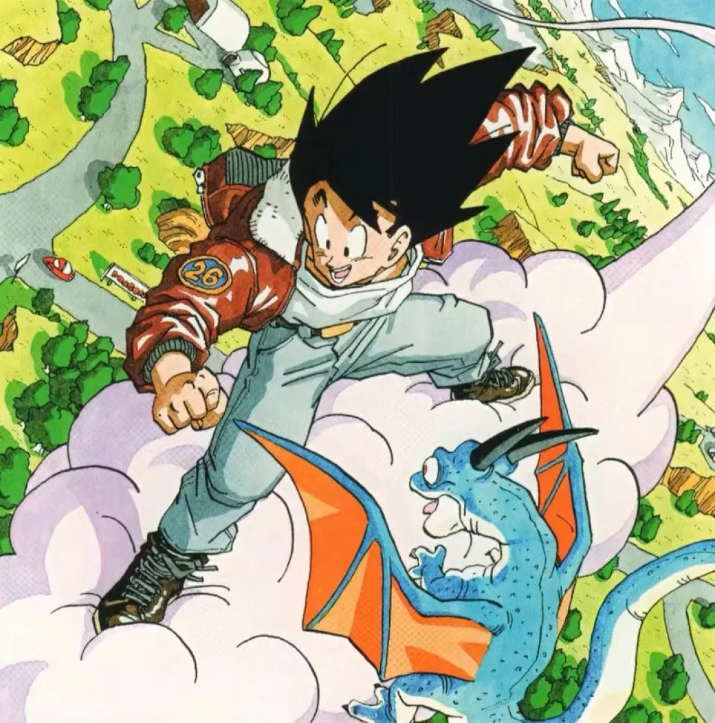 Small & Big Scale Title Page Son Goku on Cloud - Dragon Ball Resin Statue - DB.ShowReel Studio