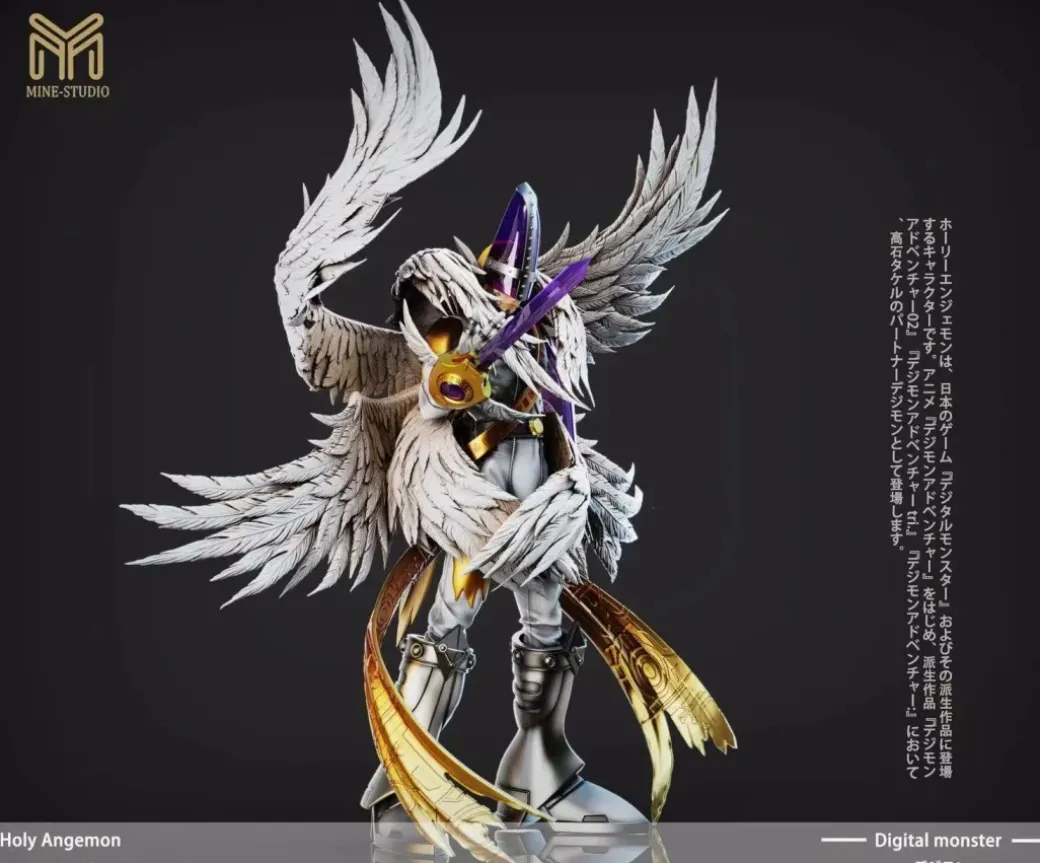 Small & Plus Scale Holy Angemon - Digimon Resin Statue - My-Studio