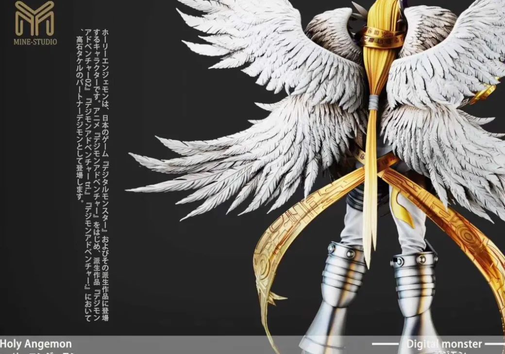 Small & Plus Scale Holy Angemon - Digimon Resin Statue - My-Studio