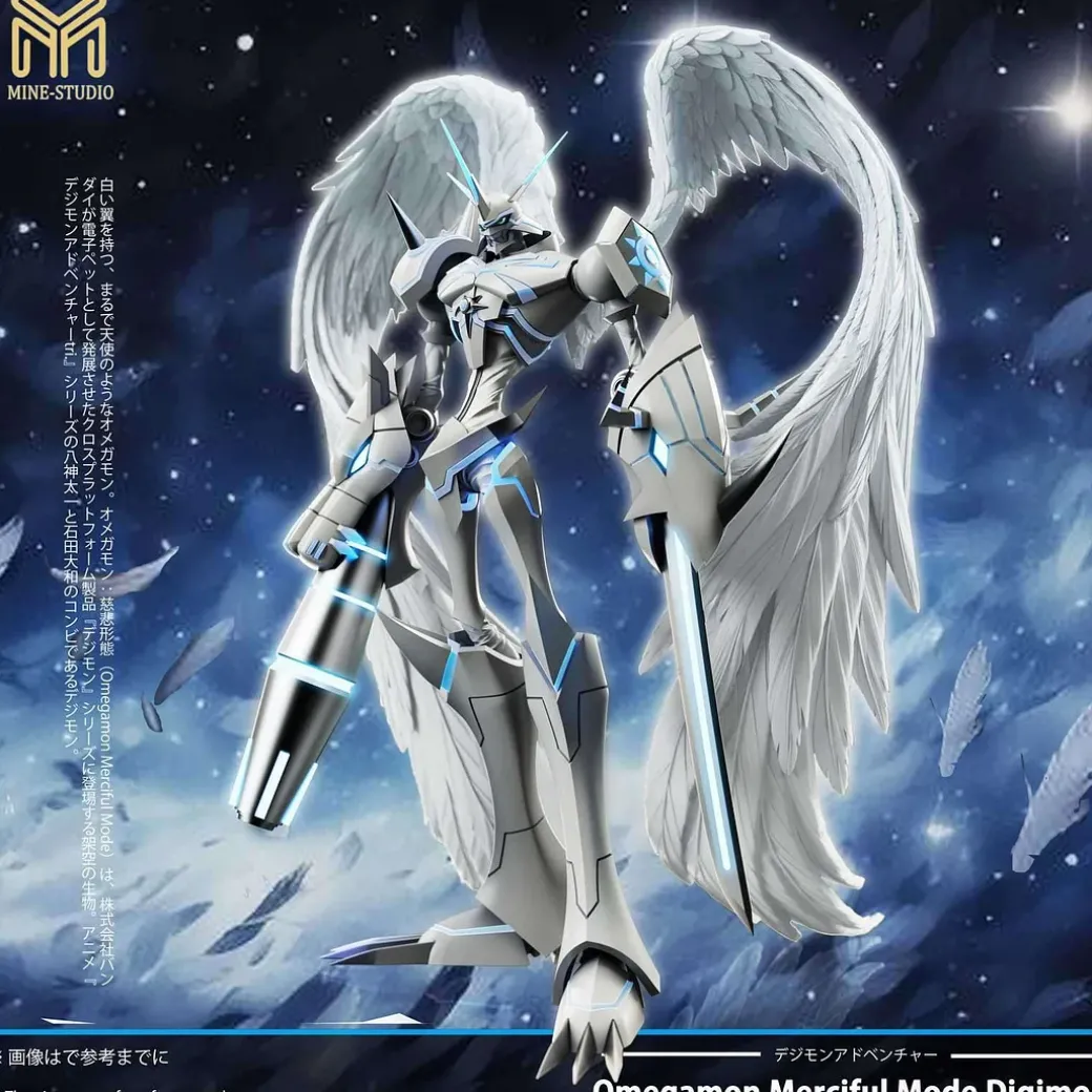 Small & Plus Scale Merciful Mode Omegamon - Digimon Resin Statue - My-Studio