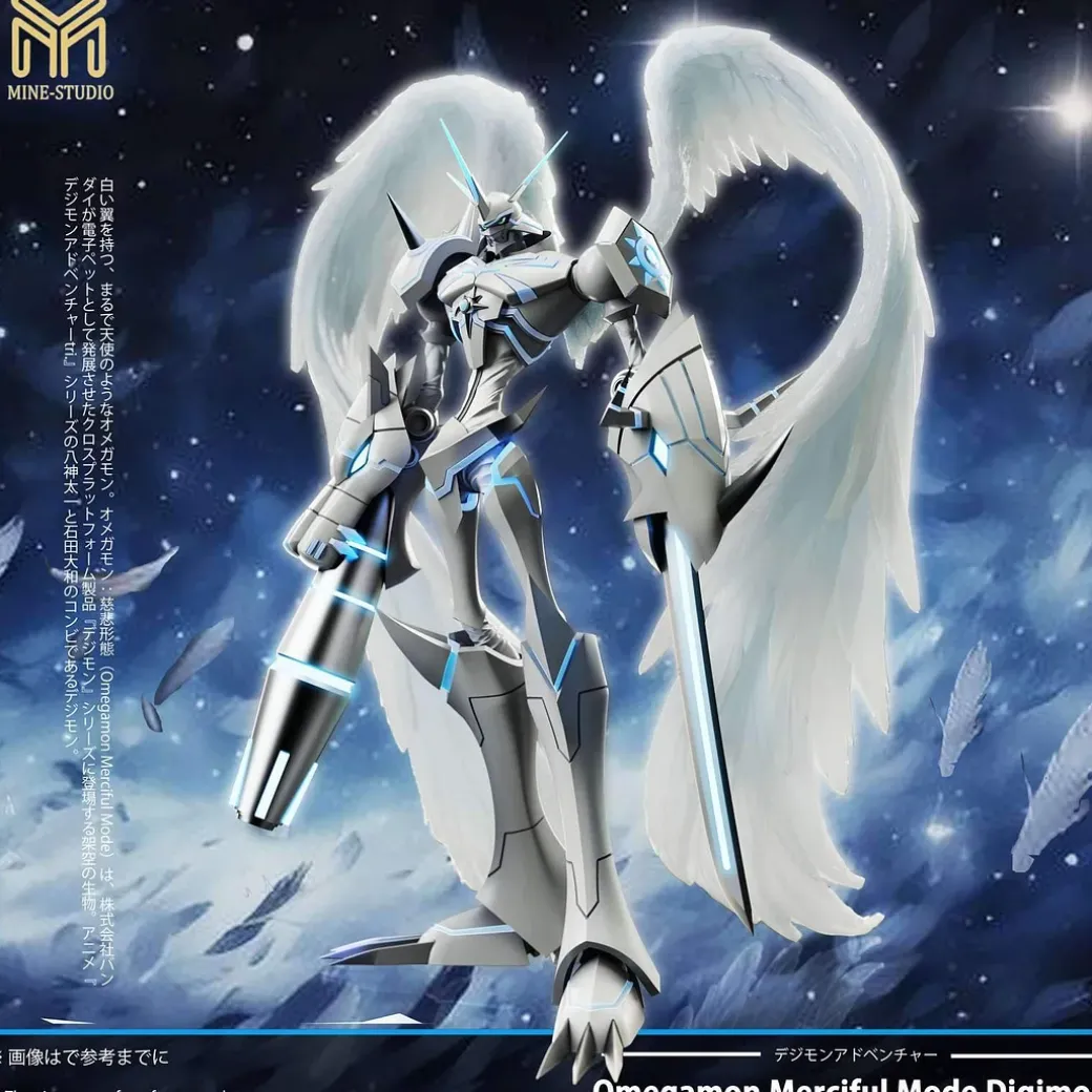 Small & Plus Scale Merciful Mode Omegamon - Digimon Resin Statue - My-Studio