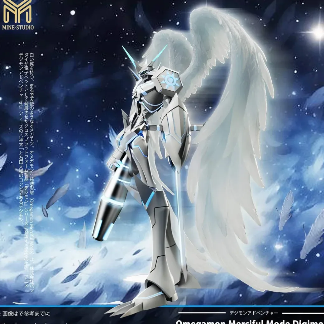 Small & Plus Scale Merciful Mode Omegamon - Digimon Resin Statue - My-Studio
