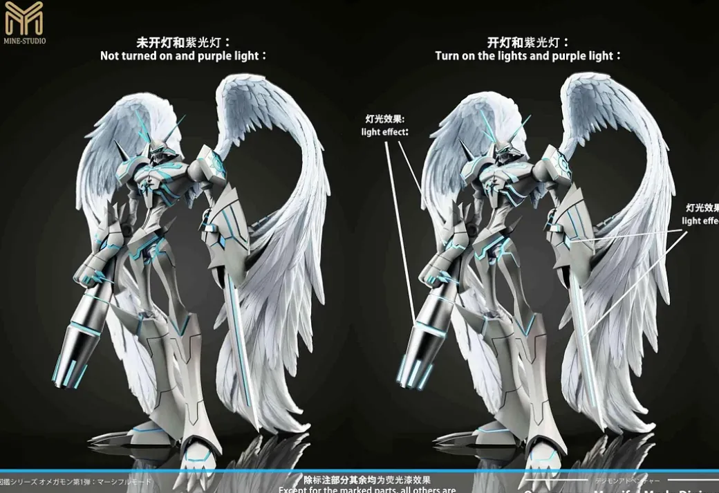Small & Plus Scale Merciful Mode Omegamon - Digimon Resin Statue - My-Studio