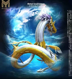 Small & Plus Scale Metal Seadramon & Chaos Seadramon - Digimon Resin Statue - My-Studio