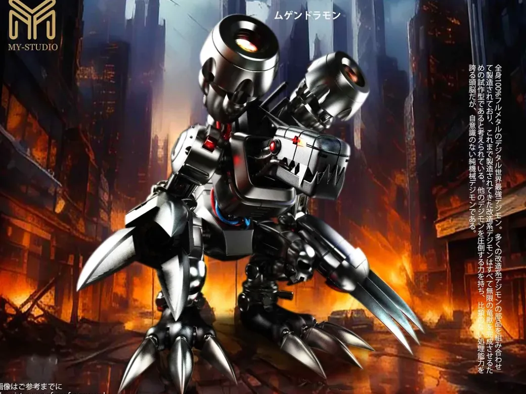 Small & Plus Scale Mugendramon - Digimon Resin Statue - My-Studio