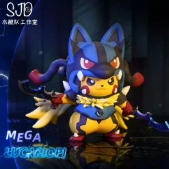 Small Scale Original Colour Mega Lucario Cosplay Pikachu - Pokemon Resin Statue - SJD Studio