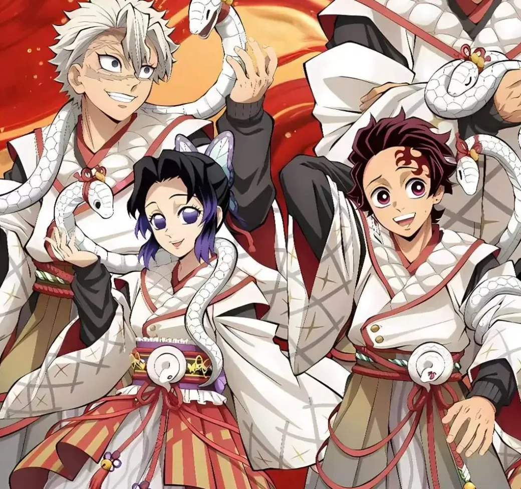 Snake Year Celebration Decorative Painting - Demon Slayer: Kimetsu No Yaiba - H-TWO Studio