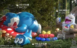 Snorlax & Munchlax & Slaking - Pokemon Resin Statue - Asterism Studio