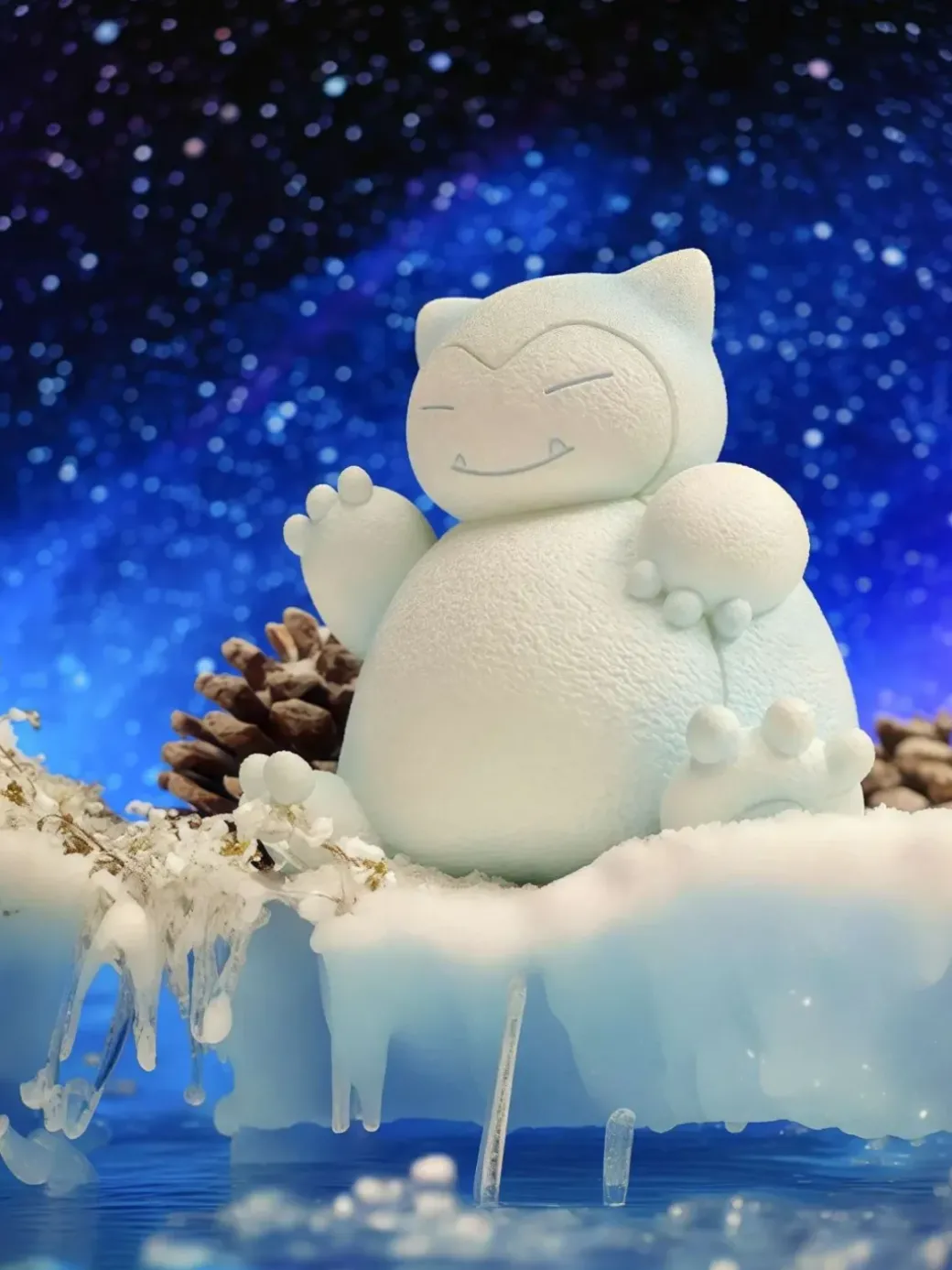 Snowman Snorlax - Pokemon Statue - ZaoWuGuan Studio
