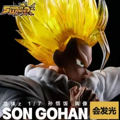 Son Gohan Bust Statue with LED - Dragon Ball Resin Statue - Shock Wave Studio