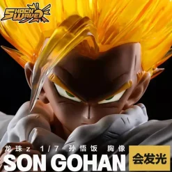 Son Gohan Bust Statue with LED - Dragon Ball Resin Statue - Shock Wave Studio