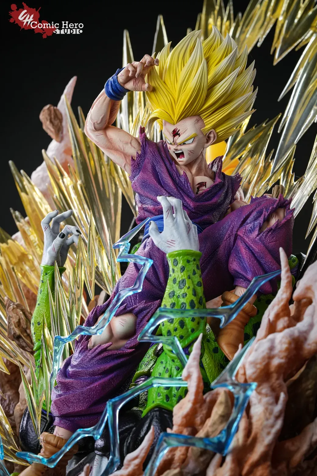 Son Gohan VS Cell - Dragon Ball Resin Statue - Comic Hero Studio