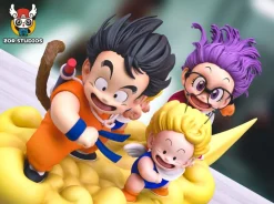 Son Goku & Arare/ Alare Riding Clouds - Dragon Ball Dr. Slump Resin Statue - ZOR Studios