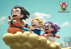 Son Goku & Arare/ Alare Riding Clouds - Dragon Ball Dr. Slump Resin Statue - ZOR Studios