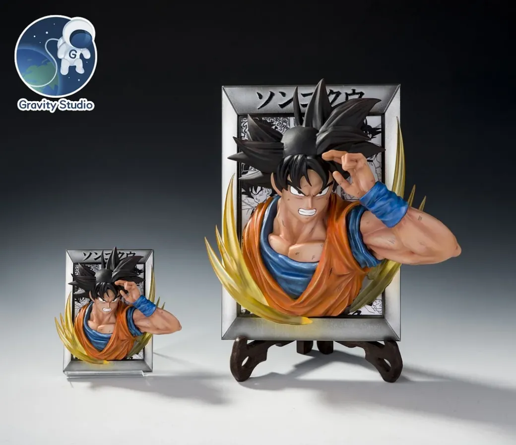 Son Goku & Vegeta Frame Decoration/Fridge Magnet - Dragon Ball Resin Statue - Gravity Studios