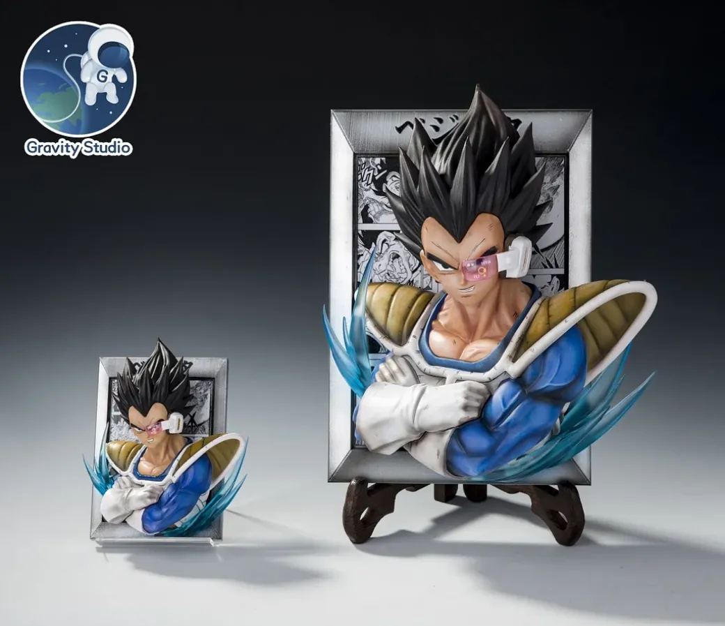 Son Goku & Vegeta Frame Decoration/Fridge Magnet - Dragon Ball Resin Statue - Gravity Studios