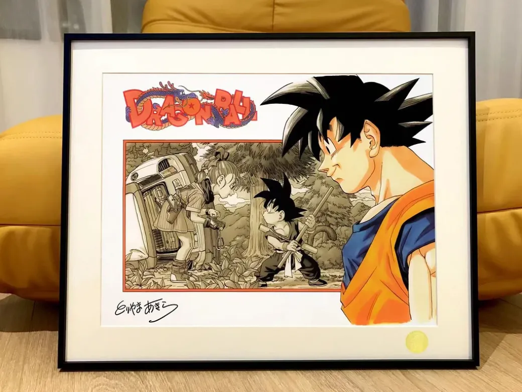 Son Goku First Meets Bulma Decoration Painting - Dragon Ball - Xingkong Studio