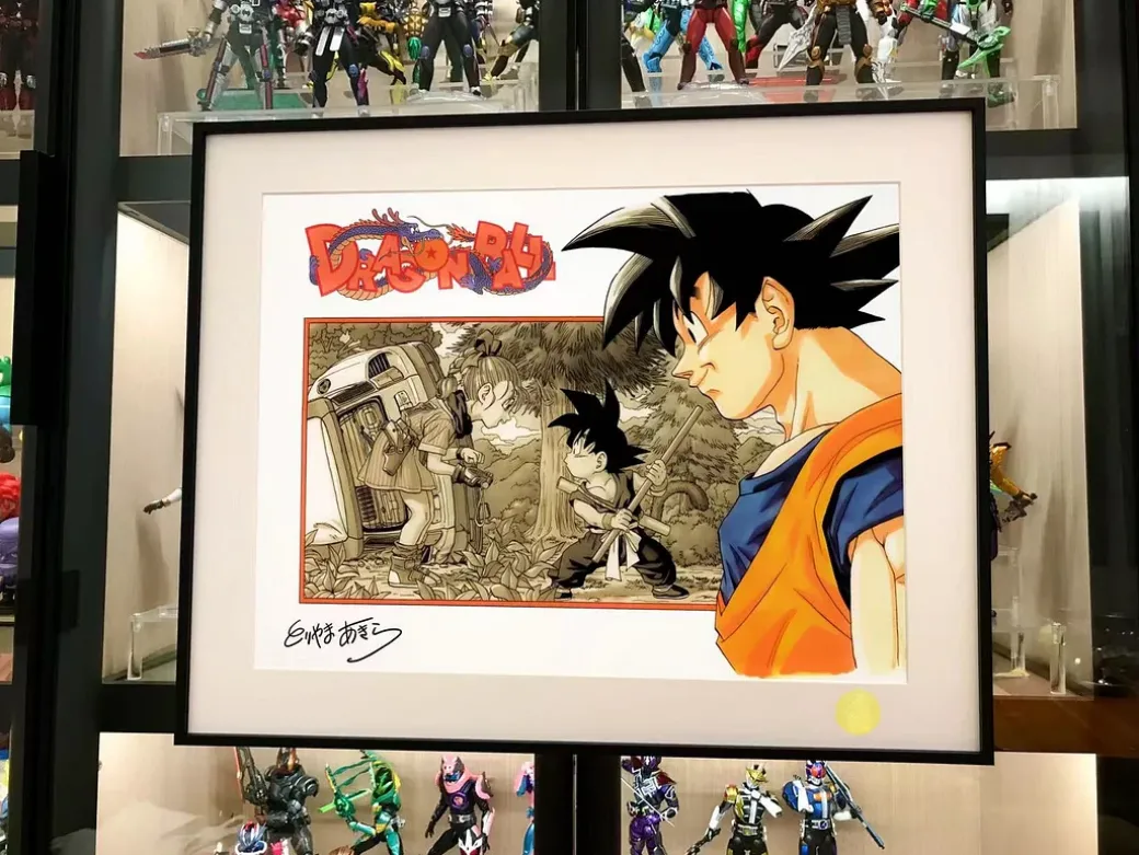 Son Goku First Meets Bulma Decoration Painting - Dragon Ball - Xingkong Studio