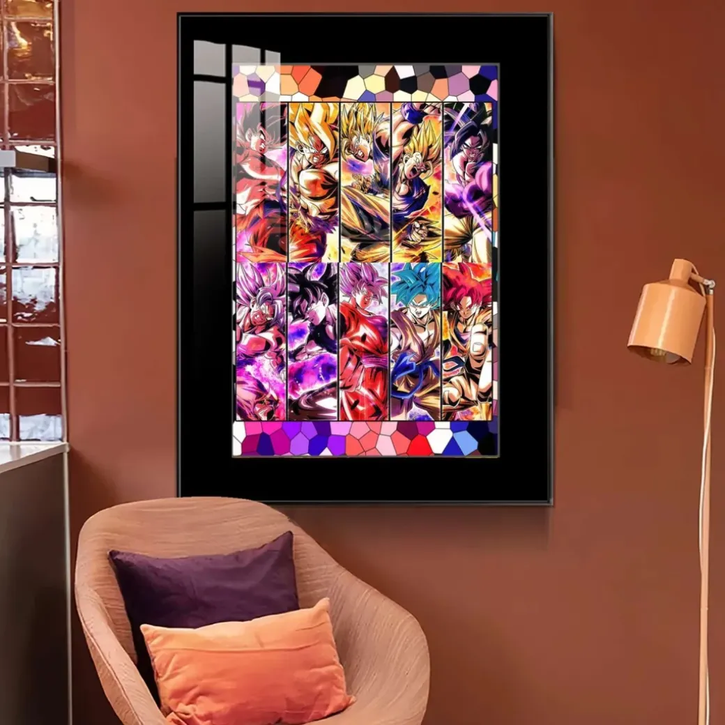 Son Goku Form Collection Decorative Painting - Dragon Ball Decorative Painting - JuZi Studio