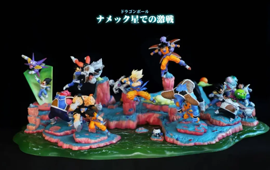 Son Goku VS Burter 006 & 007 - Dragon Ball Statue - Mr Dinosaur Studio