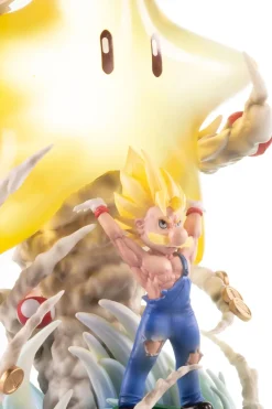 Spirit Bomb Super Mario with LED - Dragon Ball Super Mario Statue - ChaoShe Studio