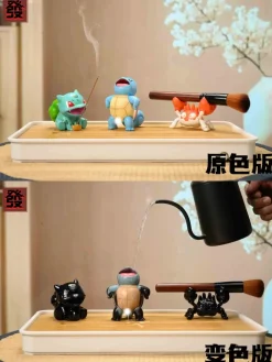 Squirtle & Bulbasaur & Kingler Tea Pet Set - Pokemon Resin Statue - Fa-Studios
