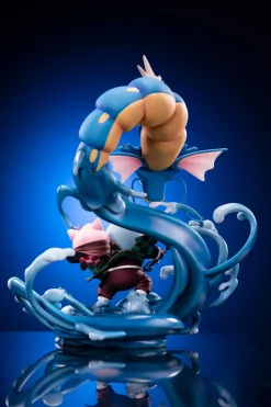 Squirtle Cosplay Tanjiro Kamado & Jigglypuff Cosplay Nezuko Kamado - Pokemon Demon Slayer: Kimetsu no Yaiba Resin Statue - Midnight Studio