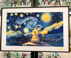 Starry Sky Pikachu Decorative Painting - Pokemon - Xingkong Studio