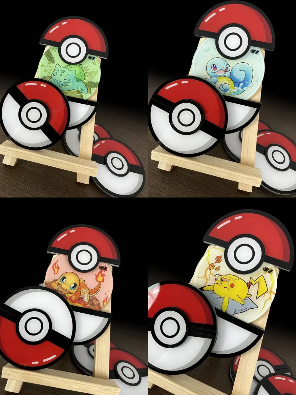 Starter Pokemon Fridge Magnet - Pokemon - momo Studio