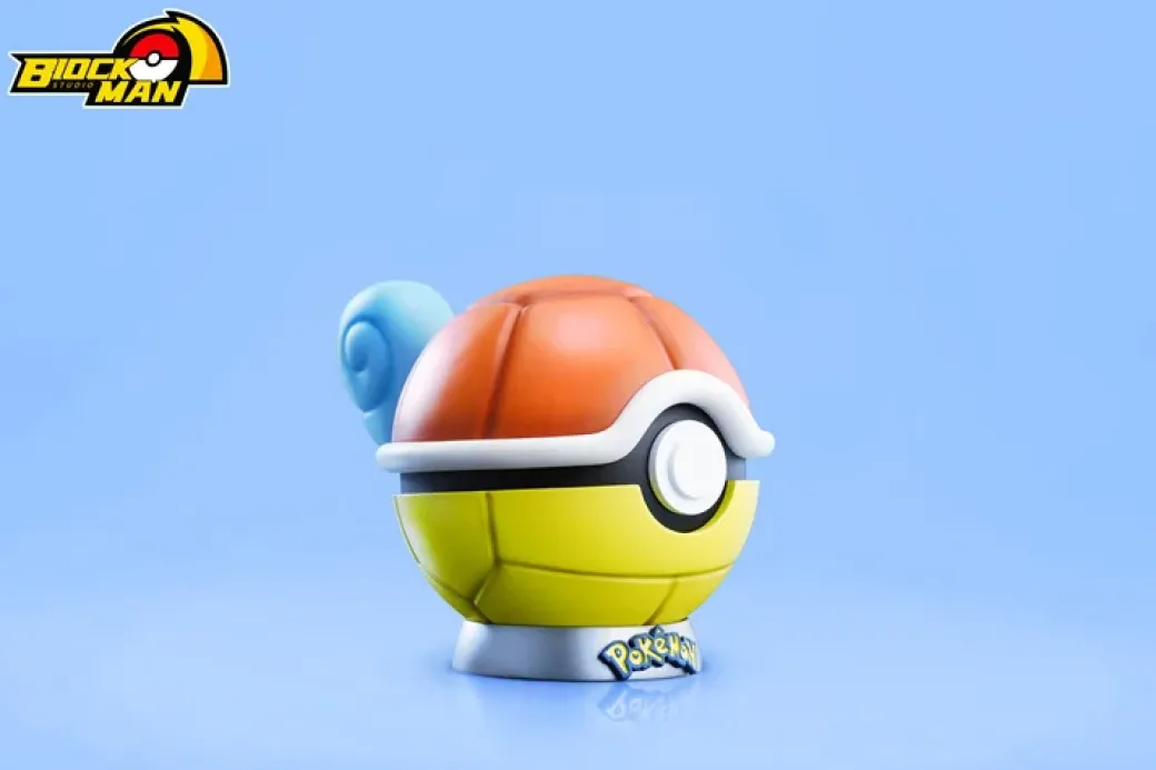 Starter Pokémon Poke Ball Series 003 Squirtle - Pokemon Resin Statue - Block Man Studio
