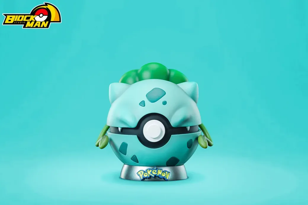 Starter Pokémon Poke Ball Series 001 Bulbasaur - Pokemon Resin Statue - Block Man Studio