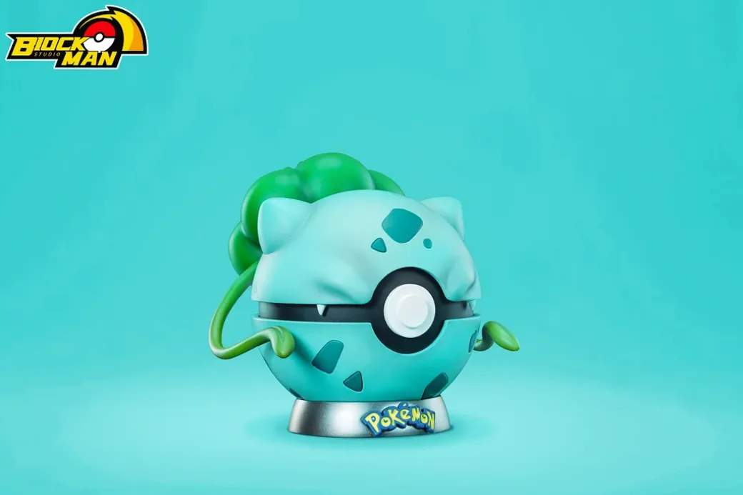 Starter Pokémon Poke Ball Series 001 Bulbasaur - Pokemon Resin Statue - Block Man Studio