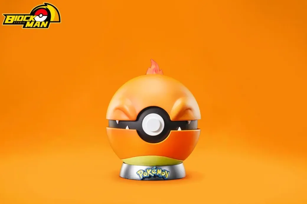 Starter Pokémon Poke Ball Series 002 Charmander - Pokemon Resin Statue - Block Man Studio