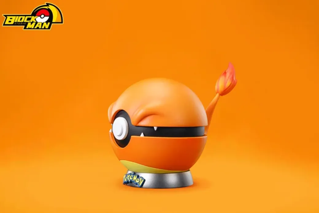 Starter Pokémon Poke Ball Series 002 Charmander - Pokemon Resin Statue - Block Man Studio