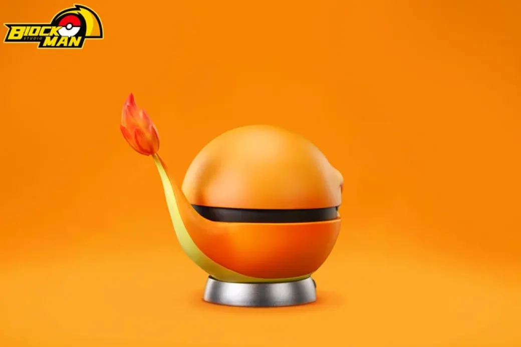 Starter Pokémon Poke Ball Series 002 Charmander - Pokemon Resin Statue - Block Man Studio