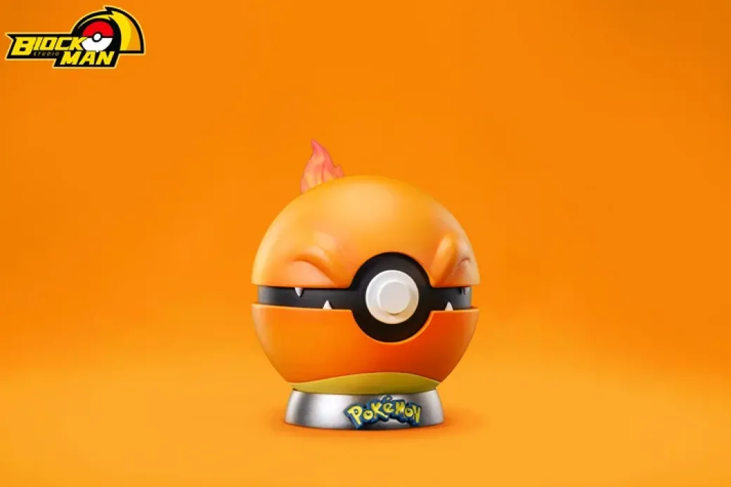 Starter Pokémon Poke Ball Series 002 Charmander - Pokemon Resin Statue - Block Man Studio