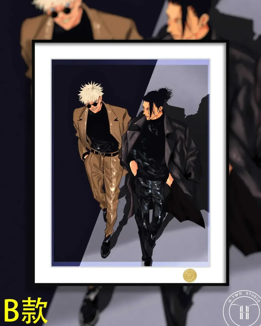 Suit Thug Decorative Painting - Jujutsu Kaisen - H-TWO Studio