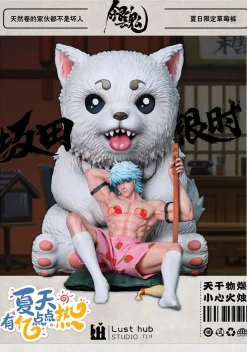 Summer Gintoki Sakata & Sadaharu - GINTAMA Resin Statue - Lust hub Studio