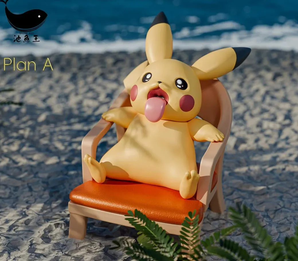 Summer Pikachu - Pokemon Resin Statue - Shima Aji Studio